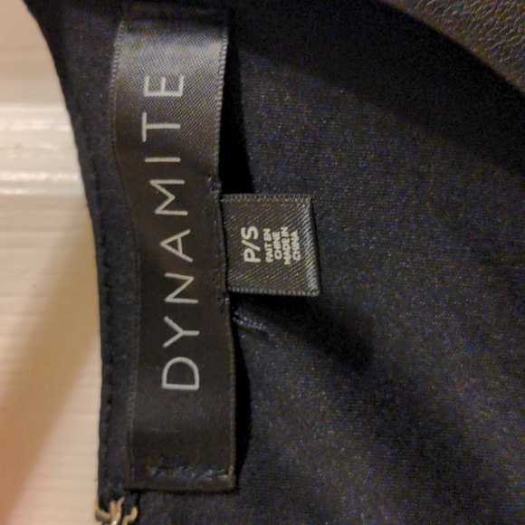 2for30!!! Dynamite Liv Twist-Front Faux Leather Sleeveless Dress size S - Picture 4 of 6